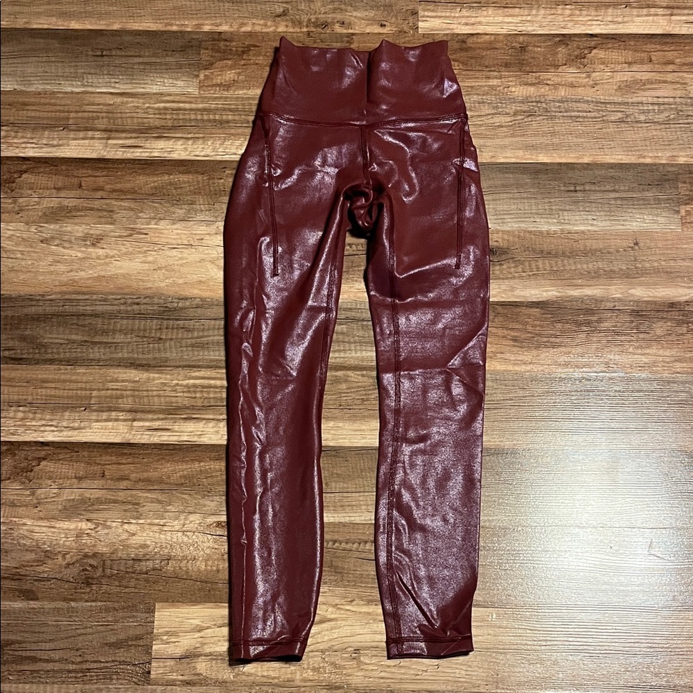 Lululemon Athletica Burgundy Leggings